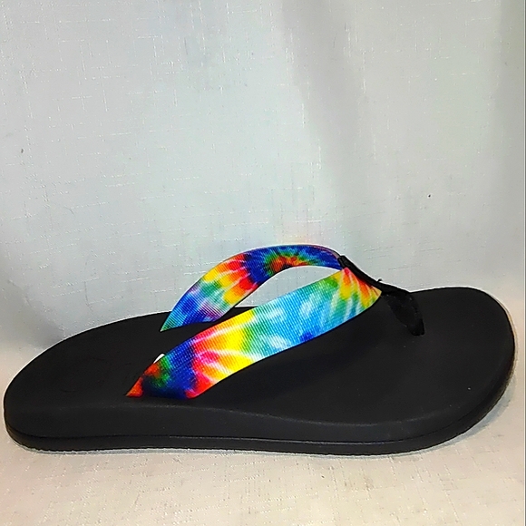 Chaco Men's Chillos Flip flop in Dark Tie dye - Picture 5 of 9
